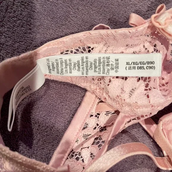 FOR LOVE & LEMONS pink one piece lingerie size XL, designed in Los Angeles - Picture 2 of 7